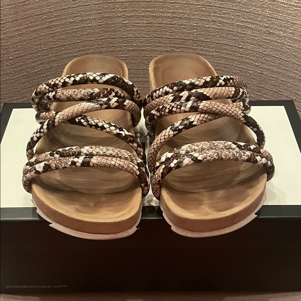J Slides Snakeskin Multi-Color Sandals - Picture 2 of 5